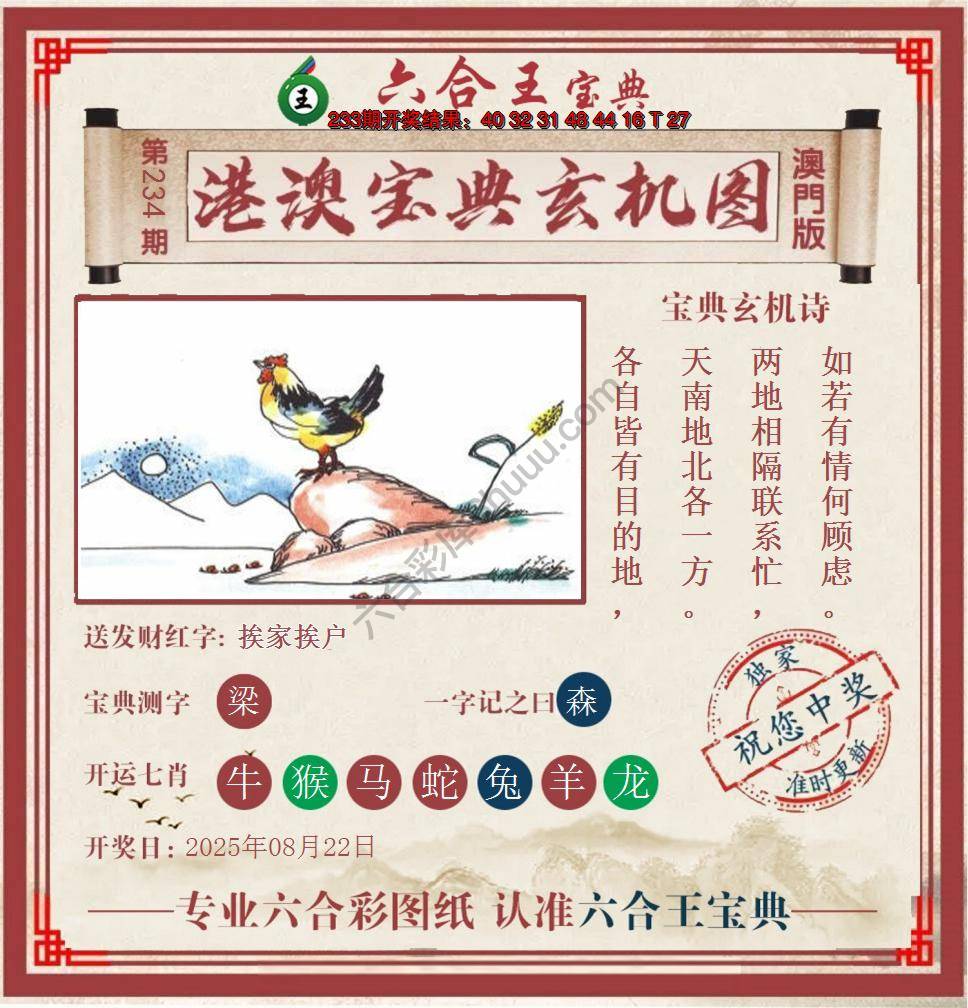 六合王港澳宝典玄机图