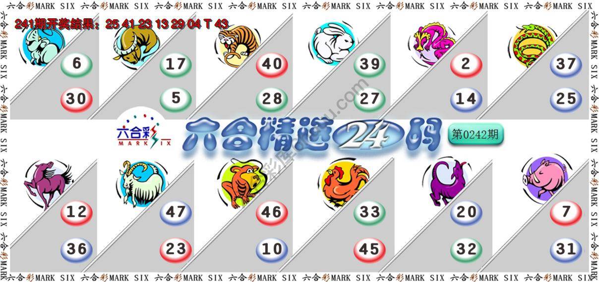 六合精选24码