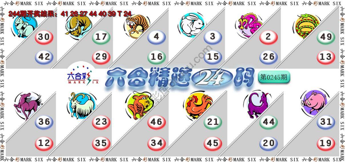 六合精选24码