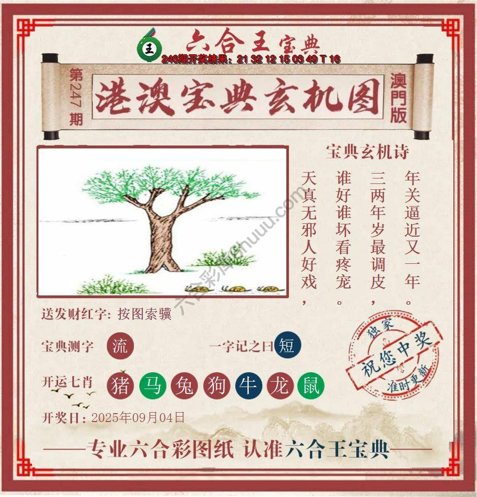 六合王港澳宝典玄机图