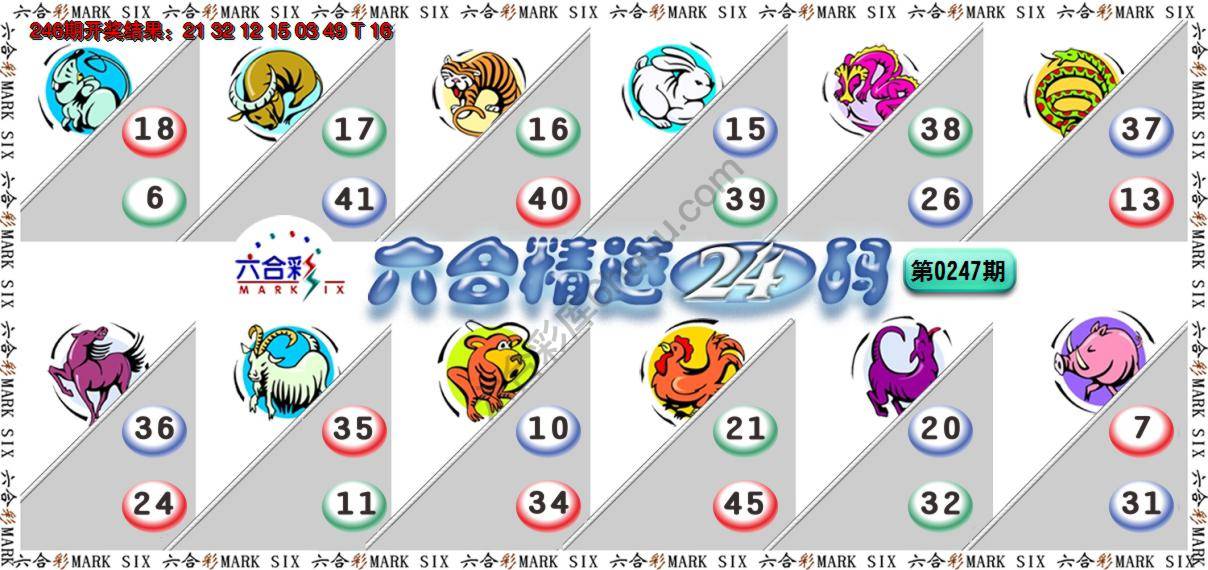 六合精选24码