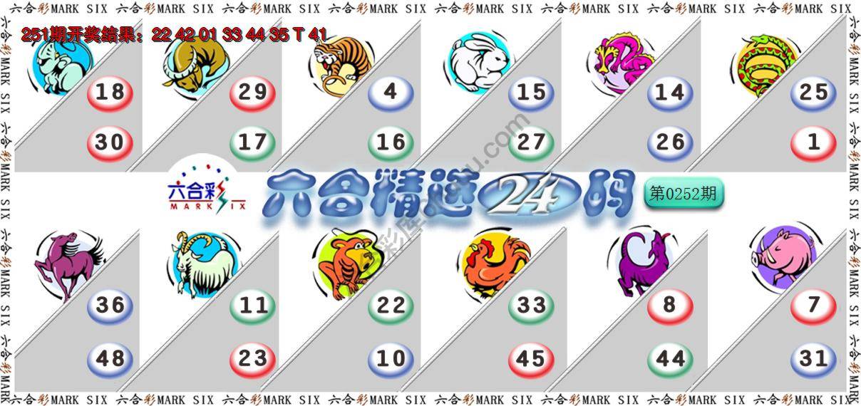 六合精选24码