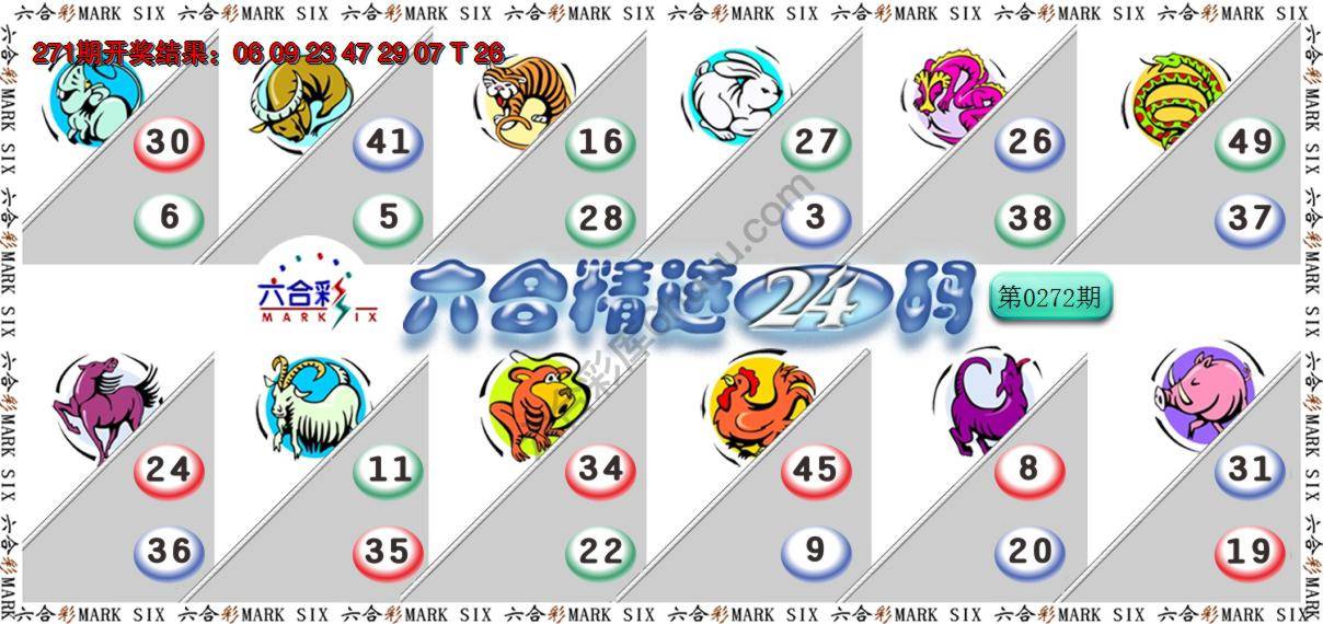 六合精选24码
