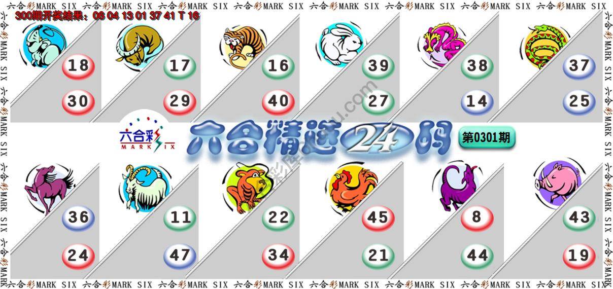 六合精选24码