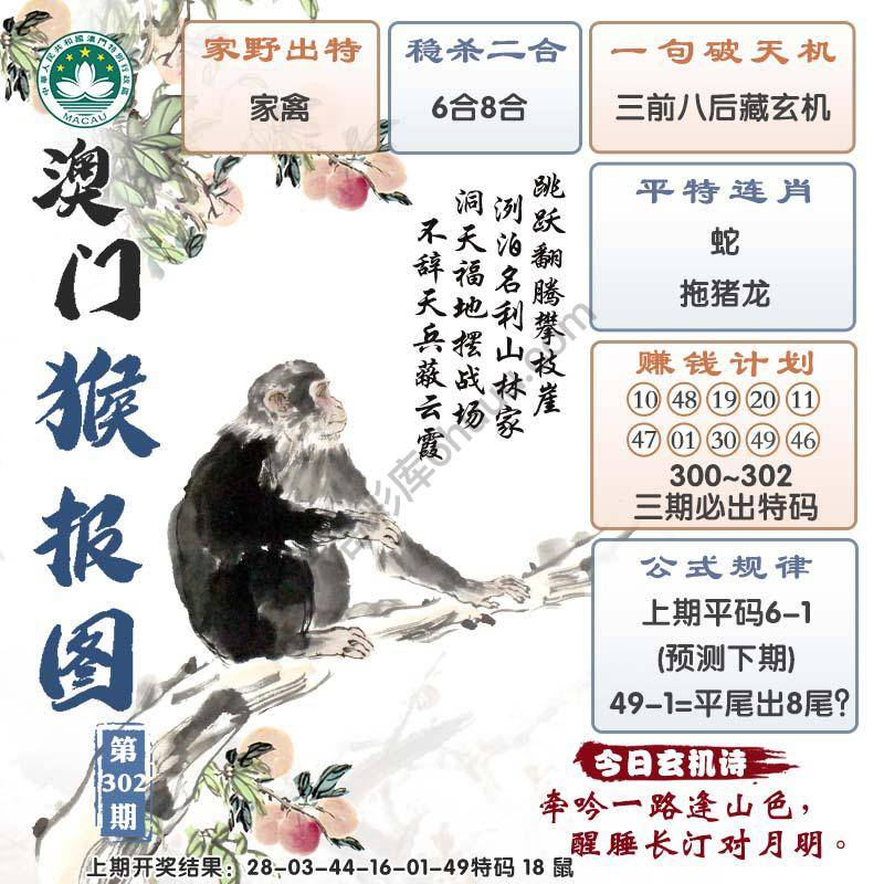 澳门猴报图