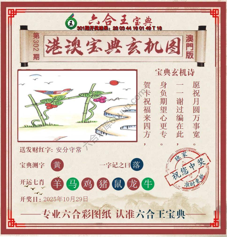 六合王港澳宝典玄机图