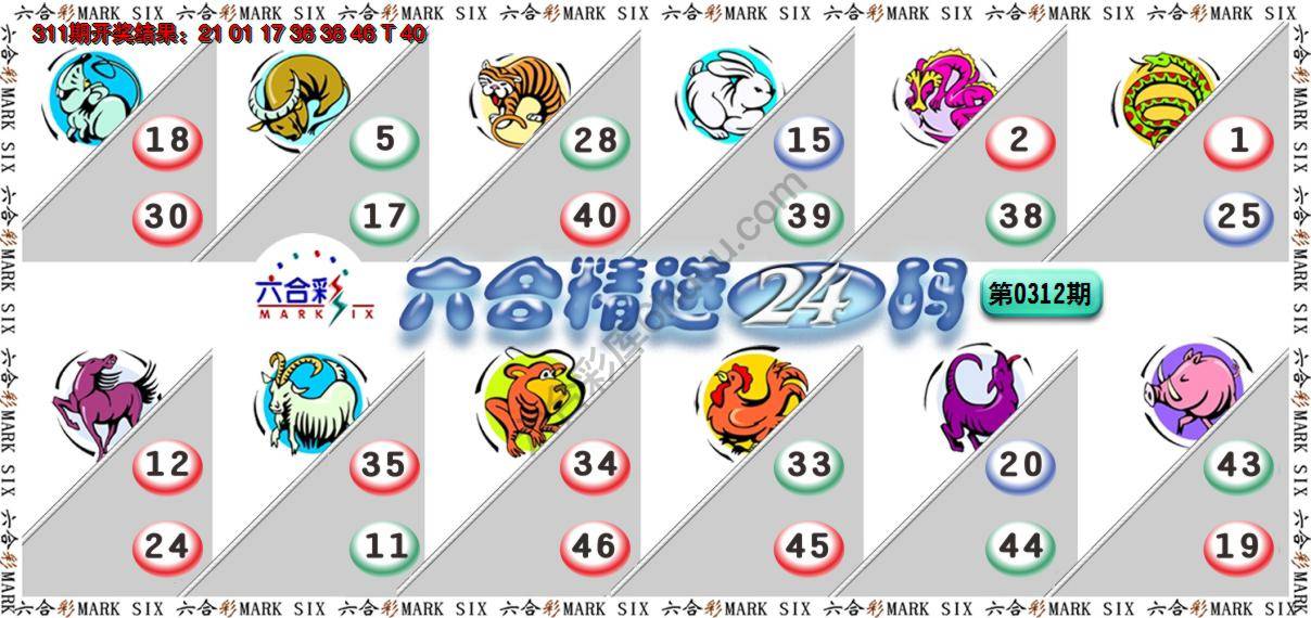六合精选24码