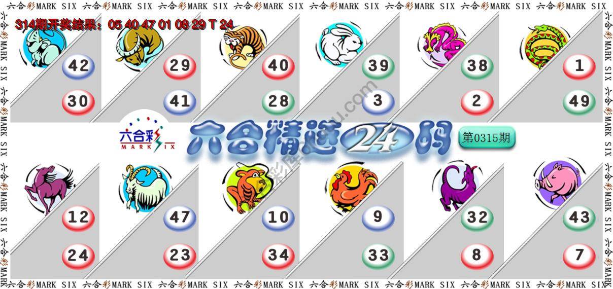 六合精选24码
