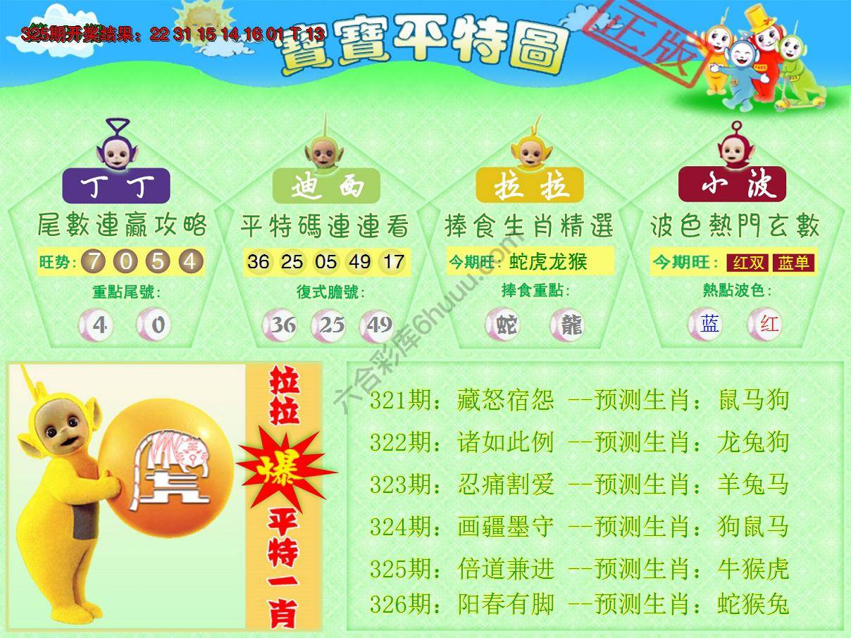天线宝宝平特图