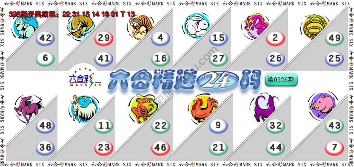 六合精选24码