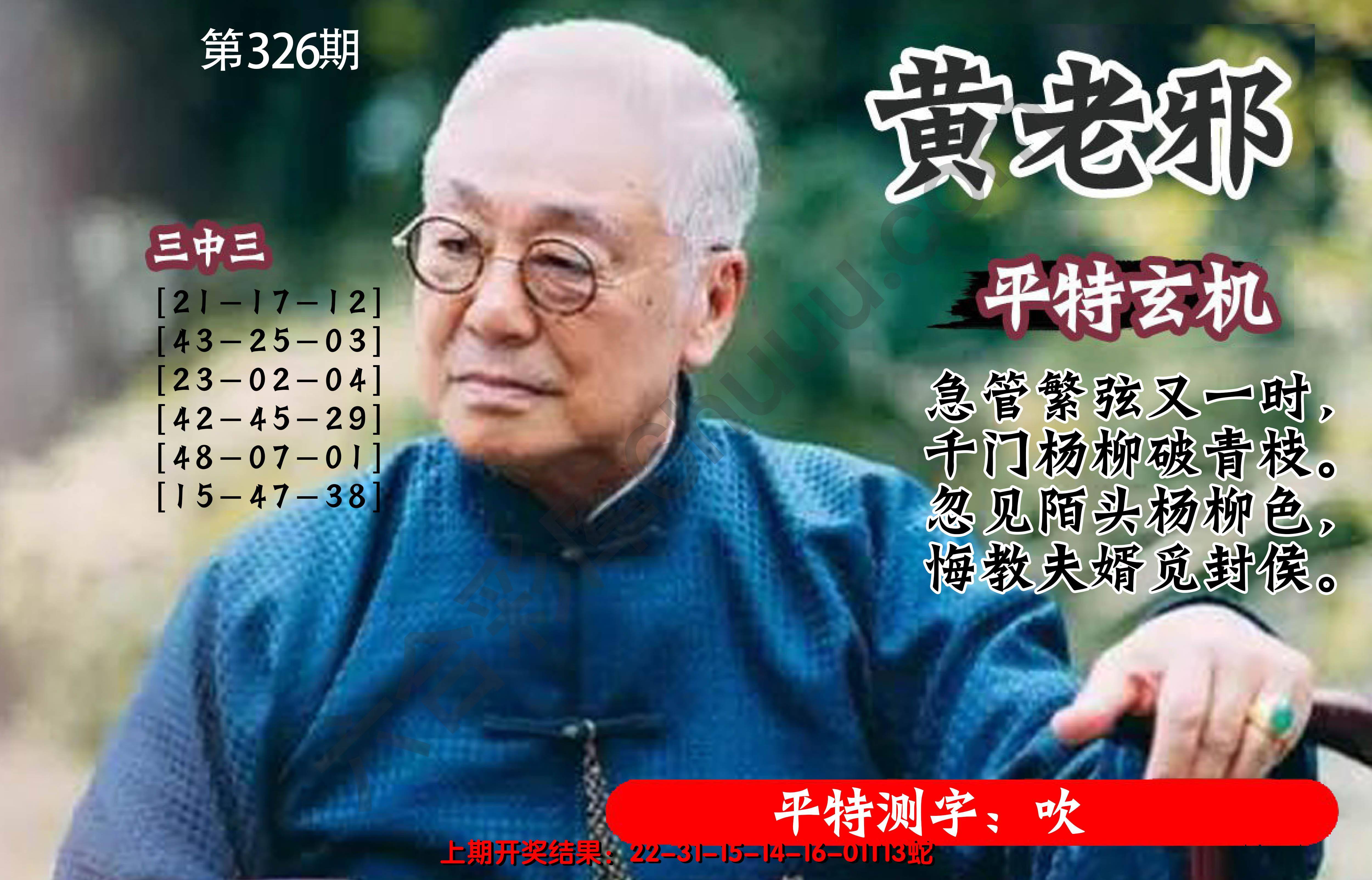 黄老邪正版平特