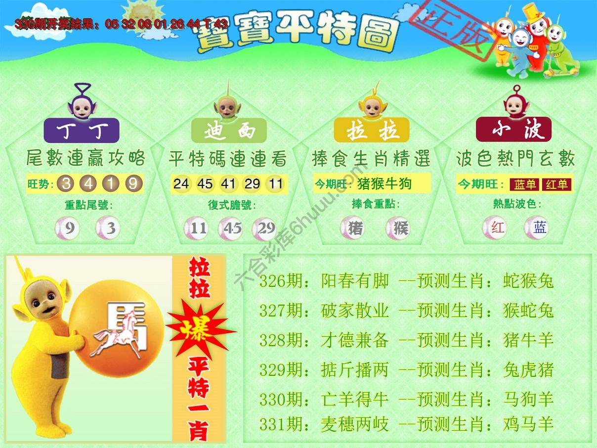 天线宝宝平特图