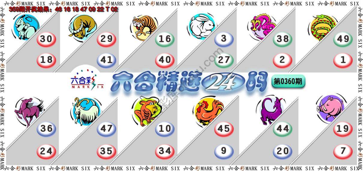六合精选24码