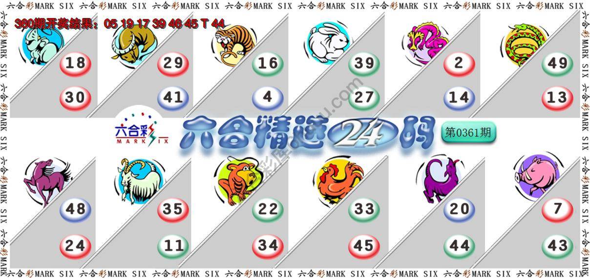 六合精选24码
