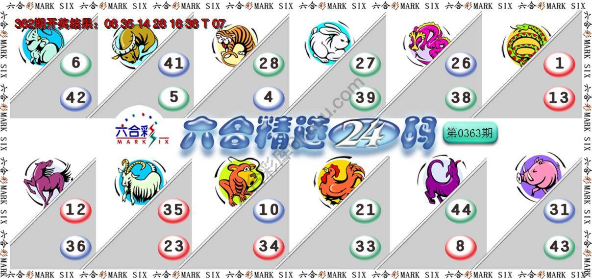 六合精选24码