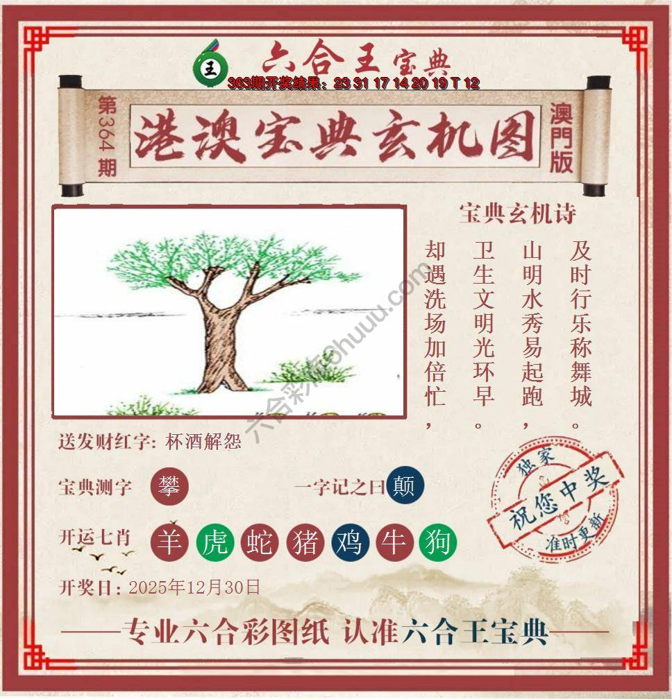 六合王港澳宝典玄机图