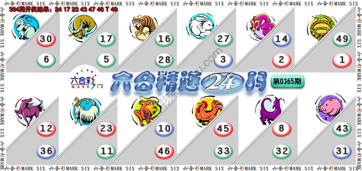 六合精选24码