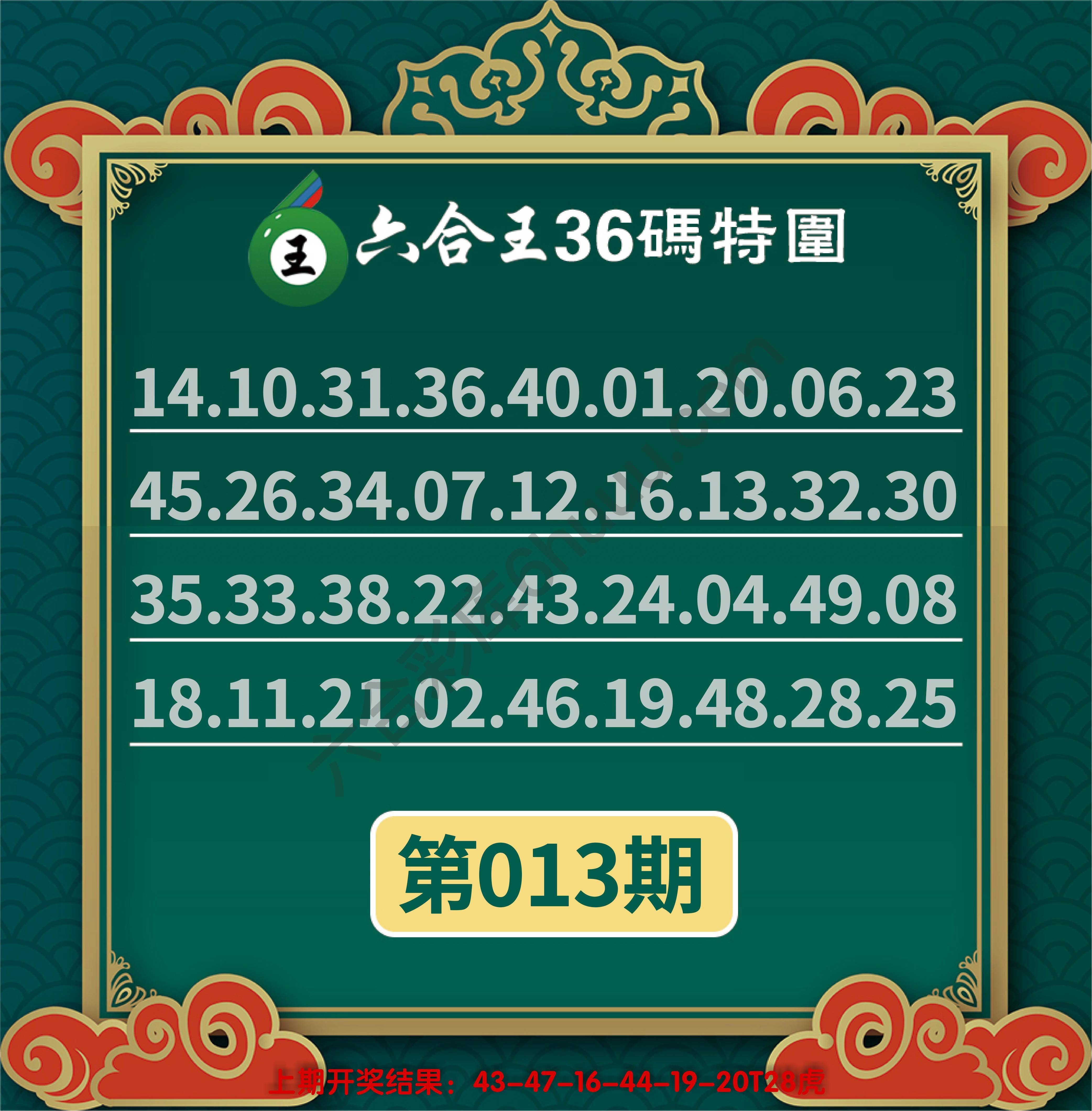 六合王三十六码特围