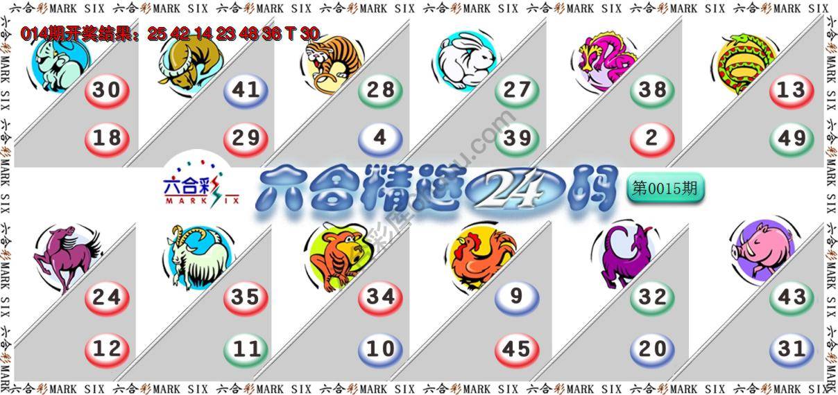 六合精选24码