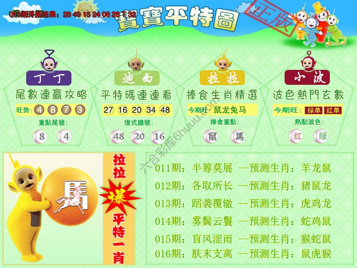 天线宝宝平特图