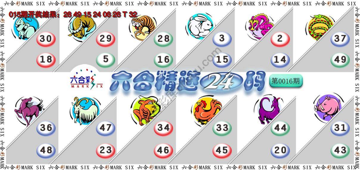 六合精选24码
