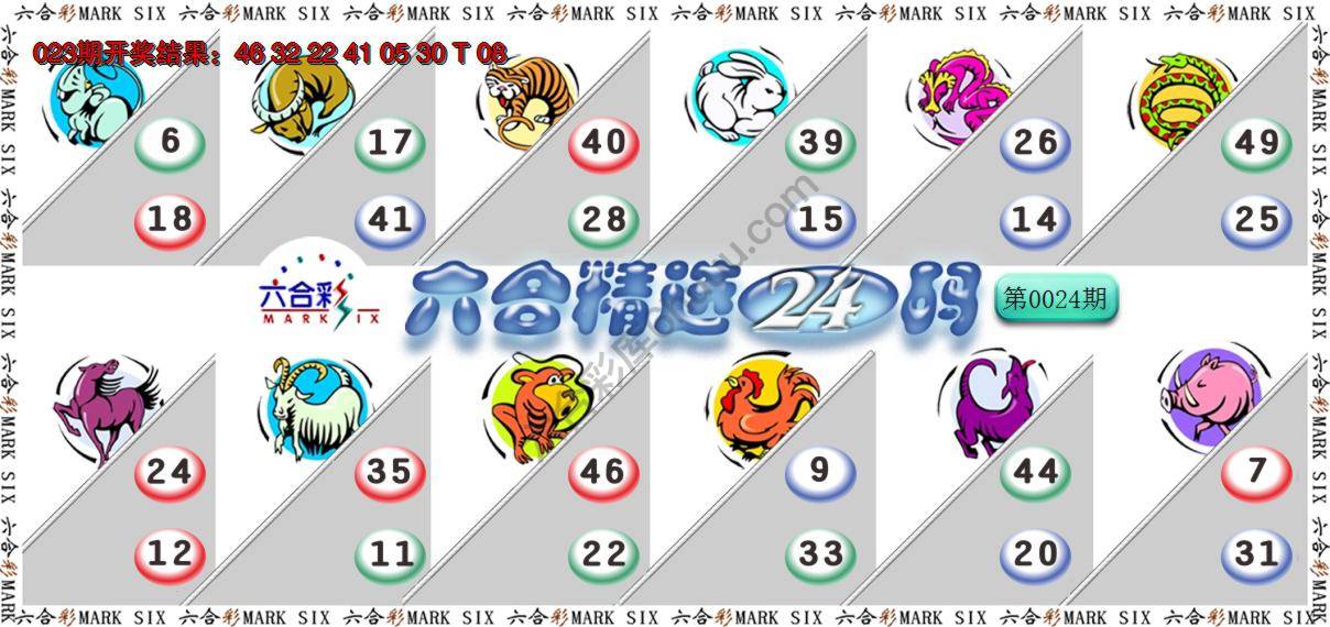 六合精选24码