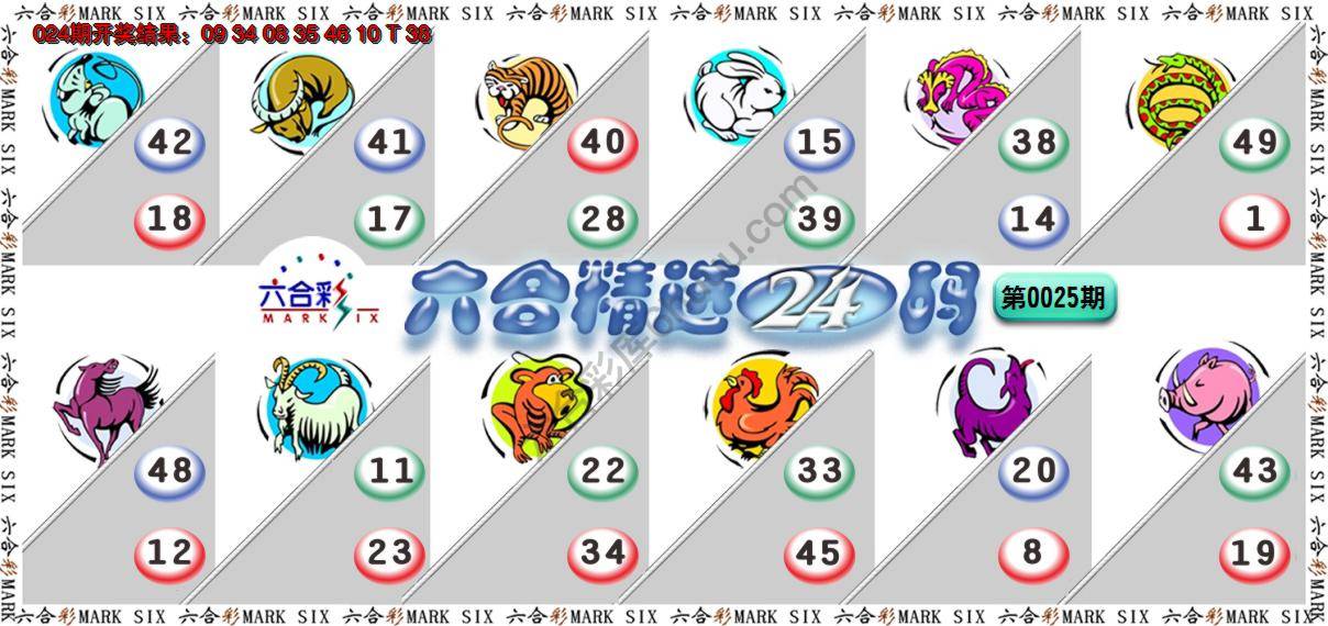 六合精选24码