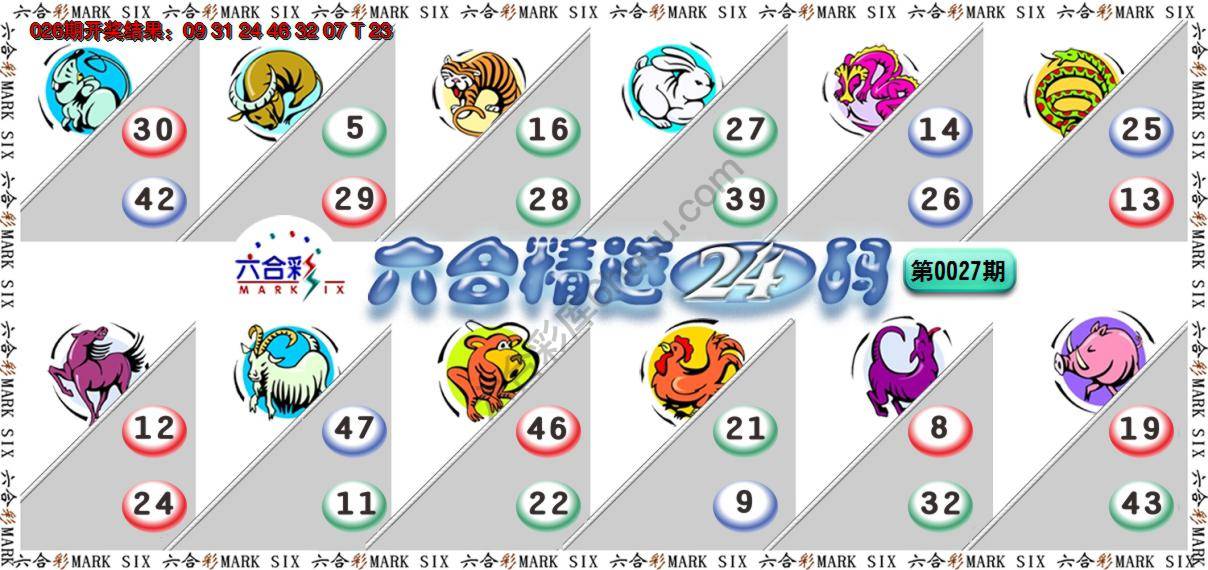 六合精选24码
