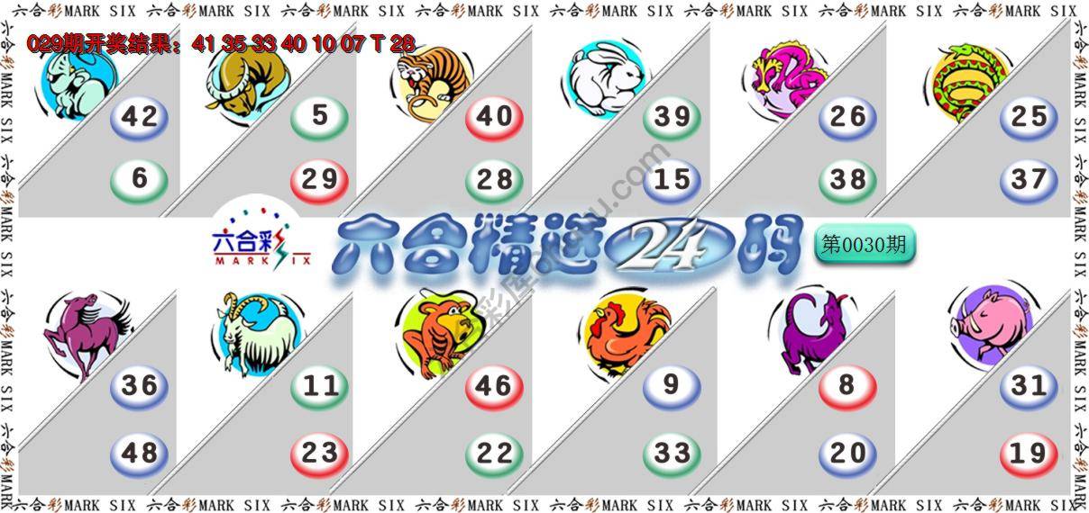 六合精选24码