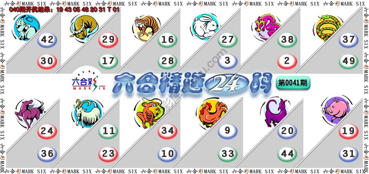 六合精选24码