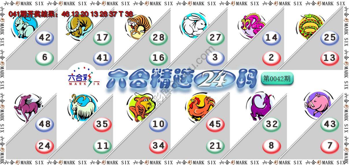 六合精选24码