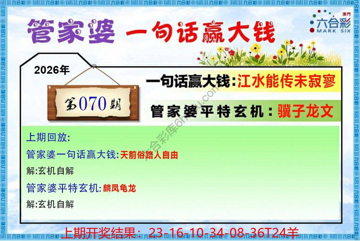 管家婆一句赢大钱