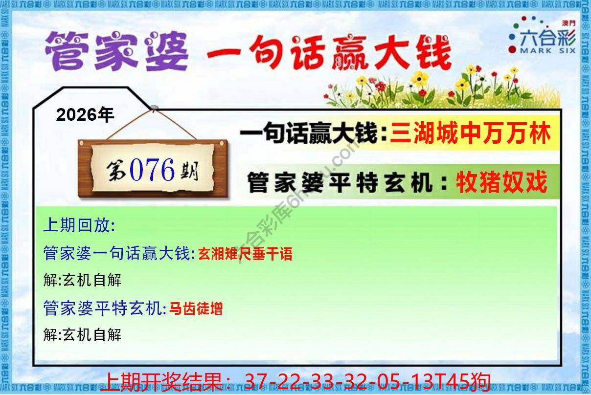 管家婆一句赢大钱