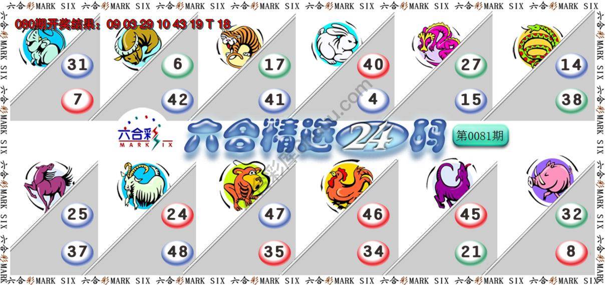 六合精选24码