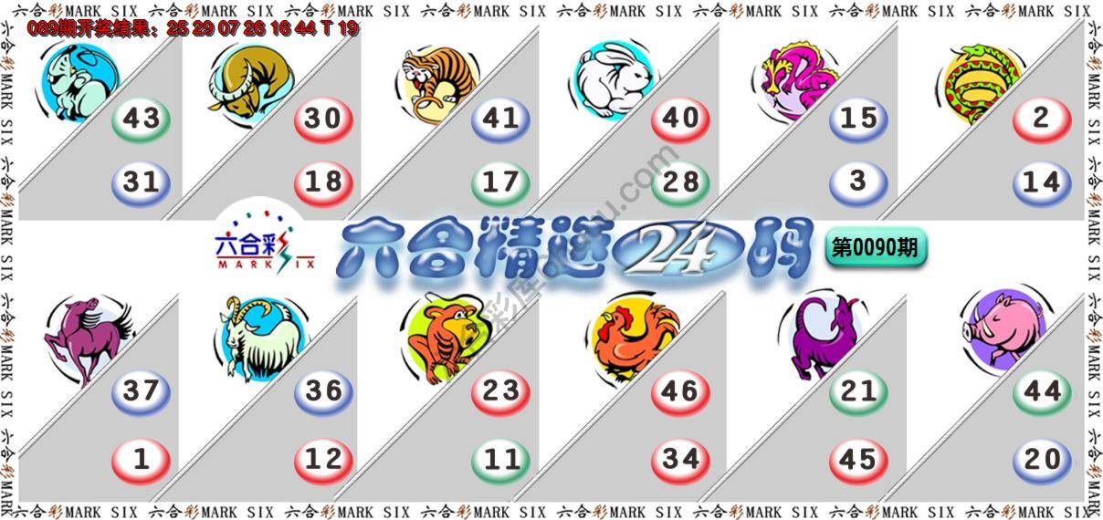 六合精选24码