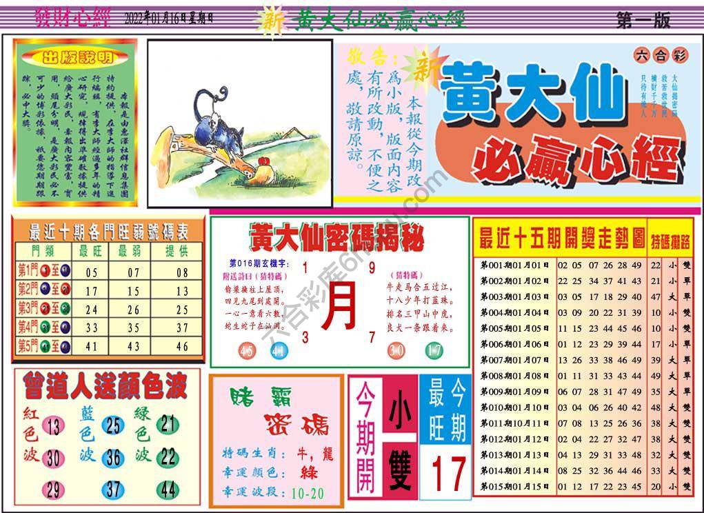 澳门黄大仙必赢心经