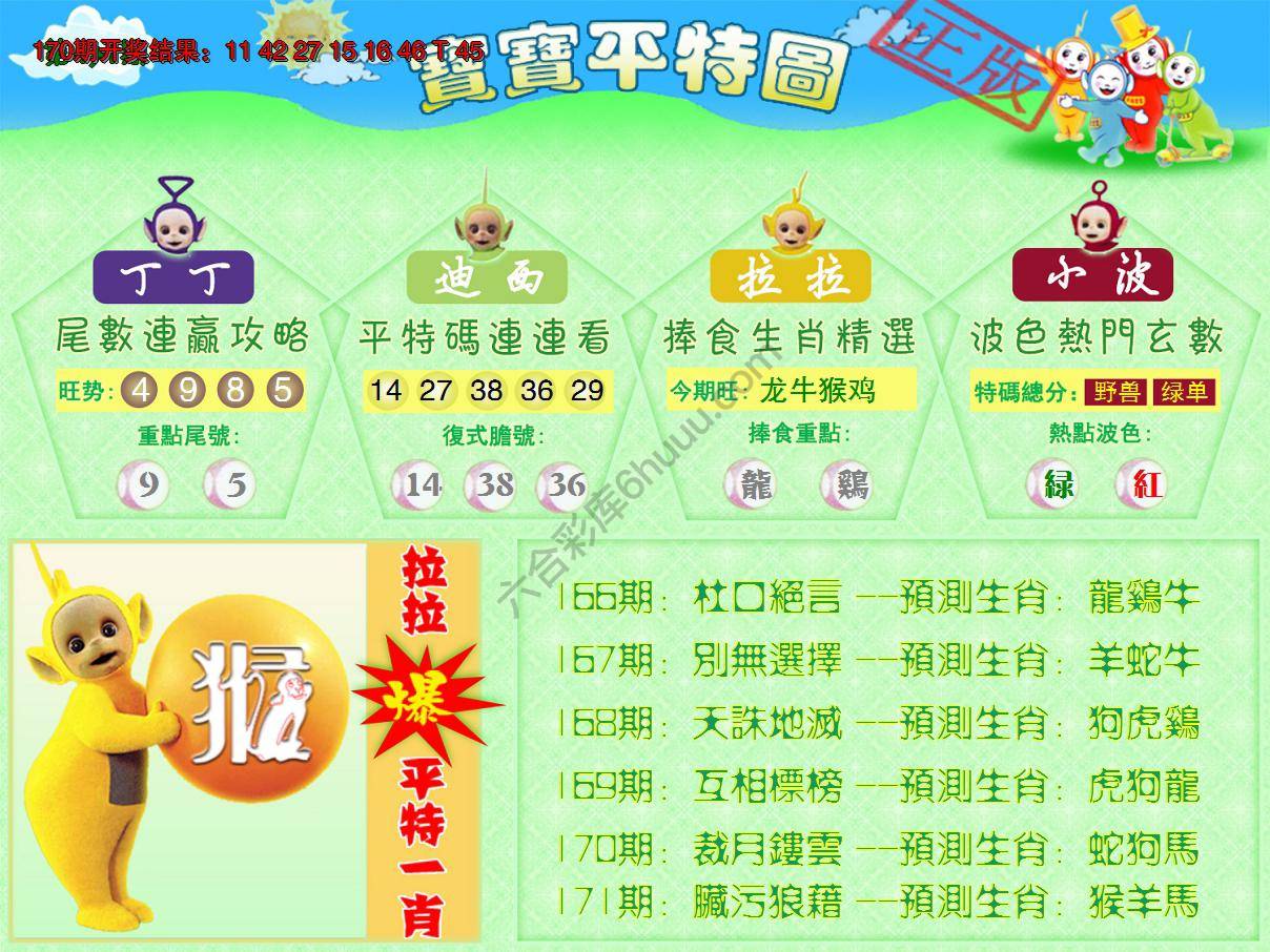 天线宝宝平特图